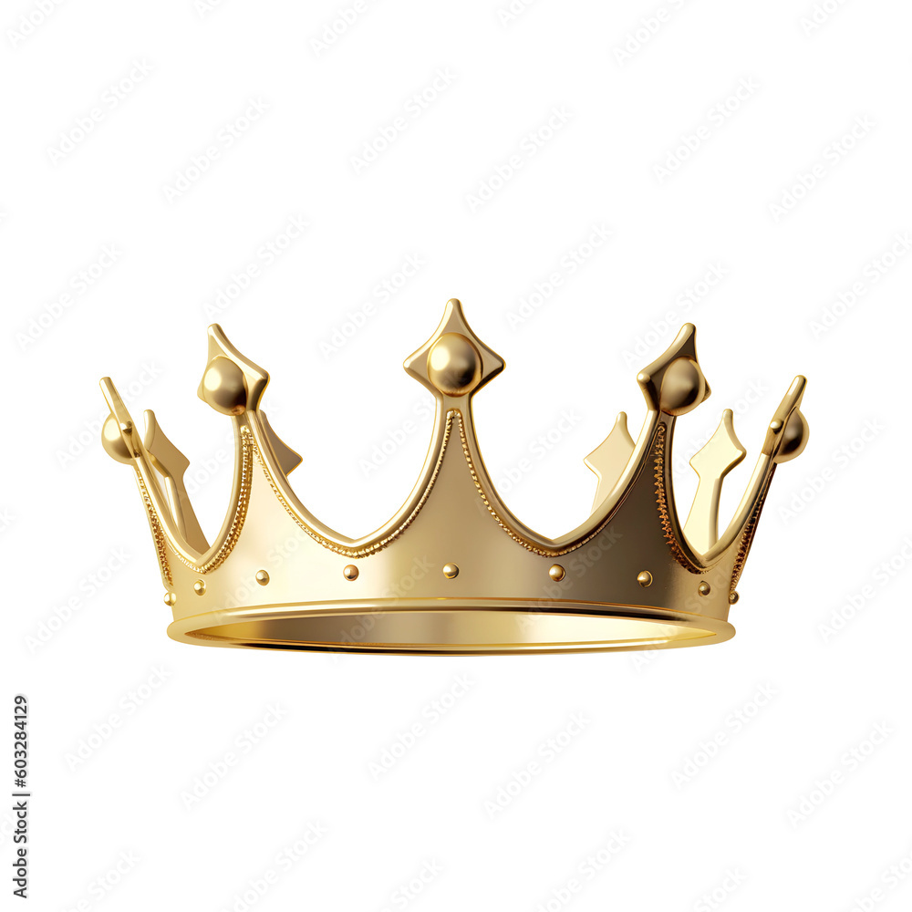Royal Gold crown on transparent background PNG Stock Illustration ...