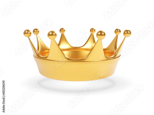 Golden Crown isolated on white background. EPS10 vector
