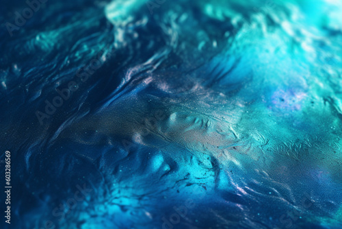 The background image is an image of a luxurious holographic pastel deep blue texture. This textured background is high quality with fine texture and gloss, looks very elegant and l Generative AI
