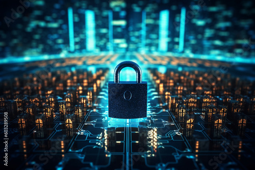 Cyber Security. Critical importance of cyber security in the digital age. Ai generated