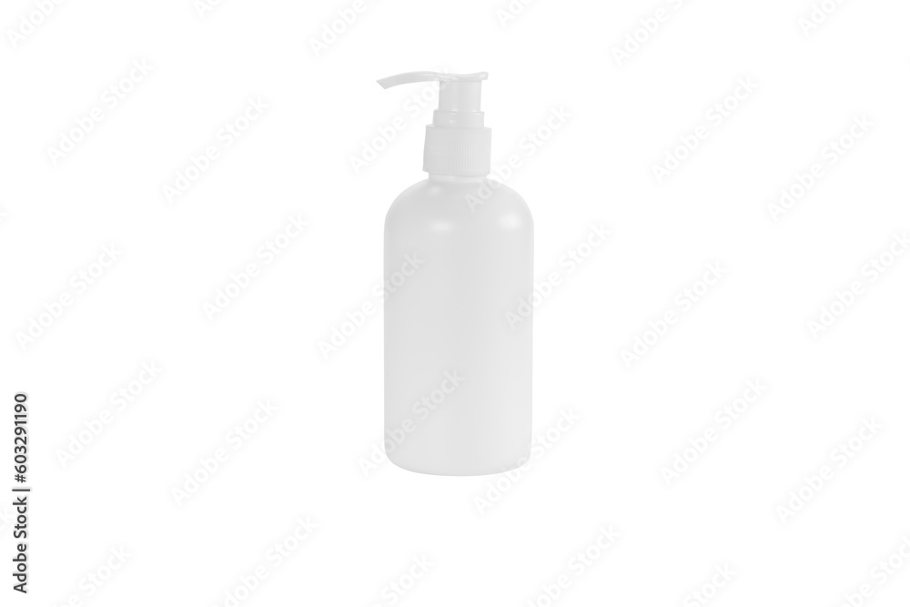 White plastic container and bottle White plastic container and bottle