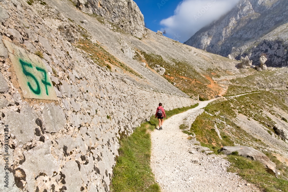 Girl on Picos de Europa