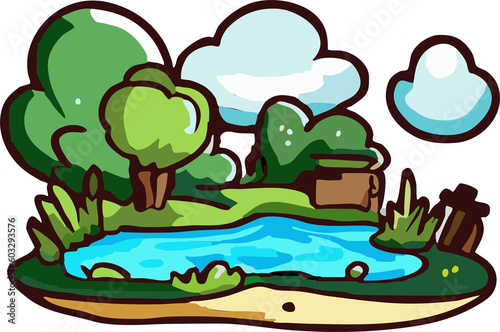 Outdoors png graphic clipart design