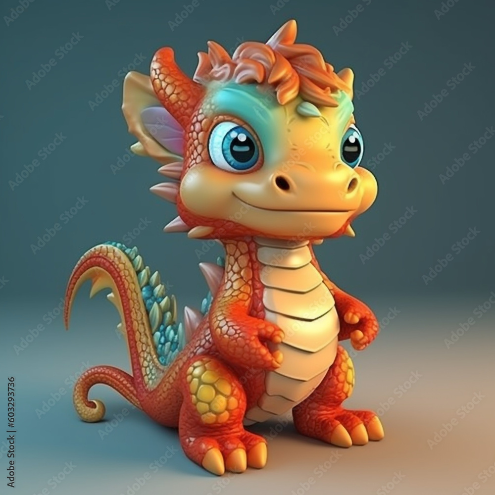 Fototapeta premium red dragon