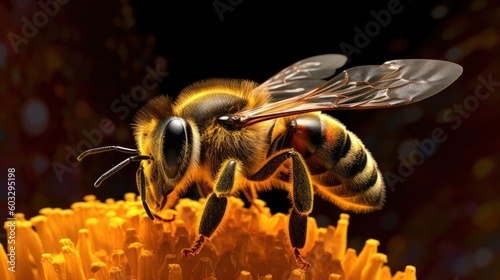 a bee farming honey © Miles Miller