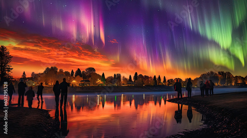 sky Aurora Illumination horizon © indeep