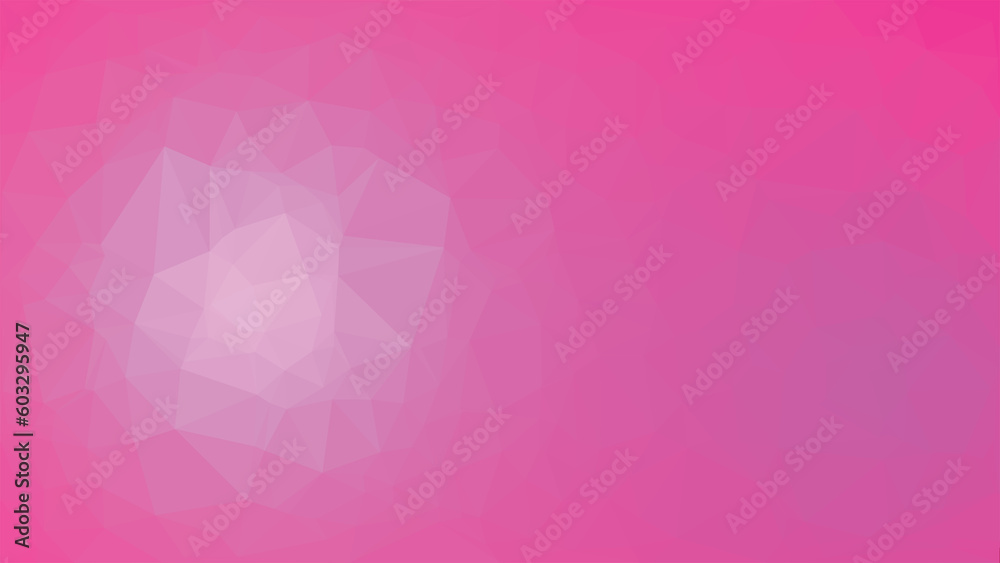 Shocking Pink Abstract irregular polygon background, triangle low poly pattern, polygonal geometric color, Technology concept background, for Web, Mobile Interfaces, wallpaper