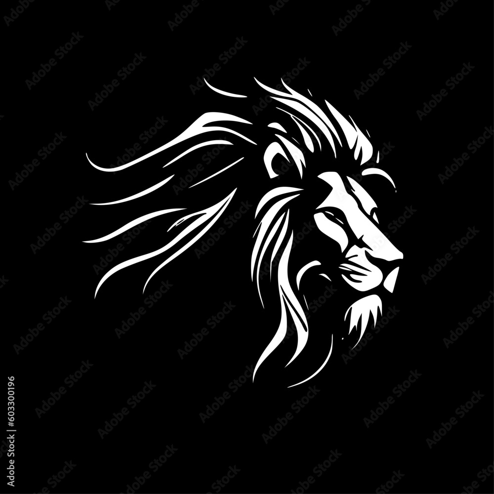 Lion - Minimalist and Flat Logo - Vector illustration Lion - Minimalist and Flat Logo - Vector illustration