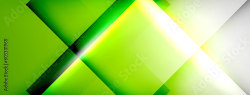 Light and shadow squares and lines abstract background