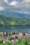 Blick über Millstatt am See,Millstätter See,Kärnten,Österreich