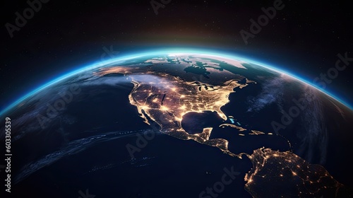 A Global Perspective  Exploring the World at Night Through Earth s Interconnected Cities and Nations  Generative AI