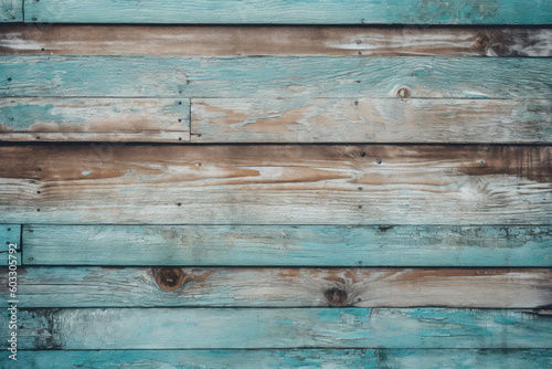 Capture the beauty of a turquoise wooden planks background
