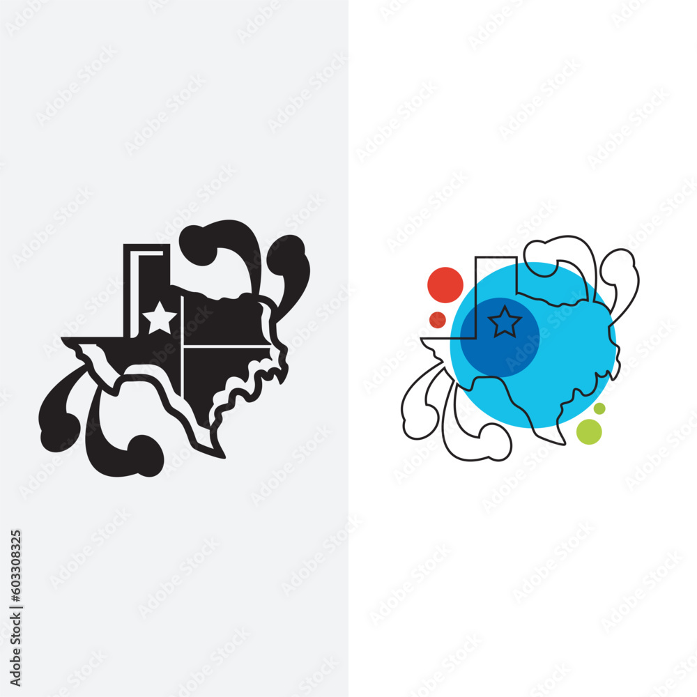 Texas tech map logo design template sign. monogram style and silhouette stylish.
Texas tech map logo design template sign. monogram style and silhouette stylish.