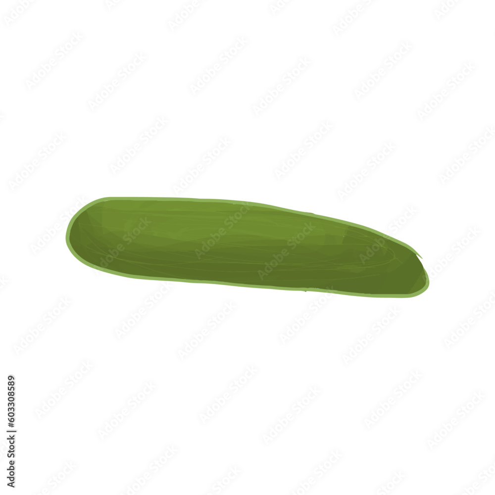Cucumber Vector Illustration Isolated on White Background Cucumber Vector Illustration Isolated on White Background