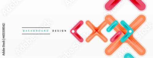 Minimal geometric background cross line. Design for wallpaper, banner, background, landing page, wall art, invitation, prints, posters