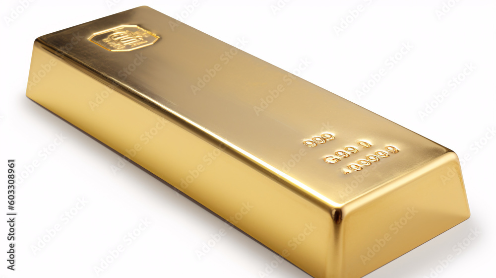 Single Shining Gold Ingot generative ai Single Shining Gold Ingot generative ai