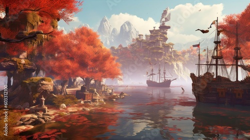 Beautiful Scenery Game Art