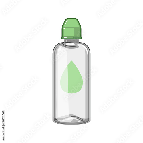 health contact lens solution cartoon. clean transparent, container myopia health contact lens solution sign. isolated symbol vector illustration