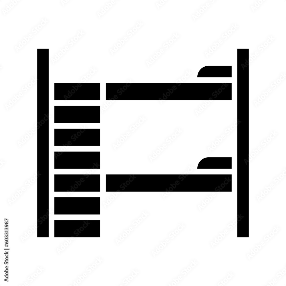 Solid vector icon for double bed which can be used various design projects. Solid vector icon for double bed which can be used various design projects.