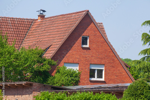 Wallpaper Mural Wohngebäude aus Backstein,  Damme, Niedersachsen, Deutschland Torontodigital.ca