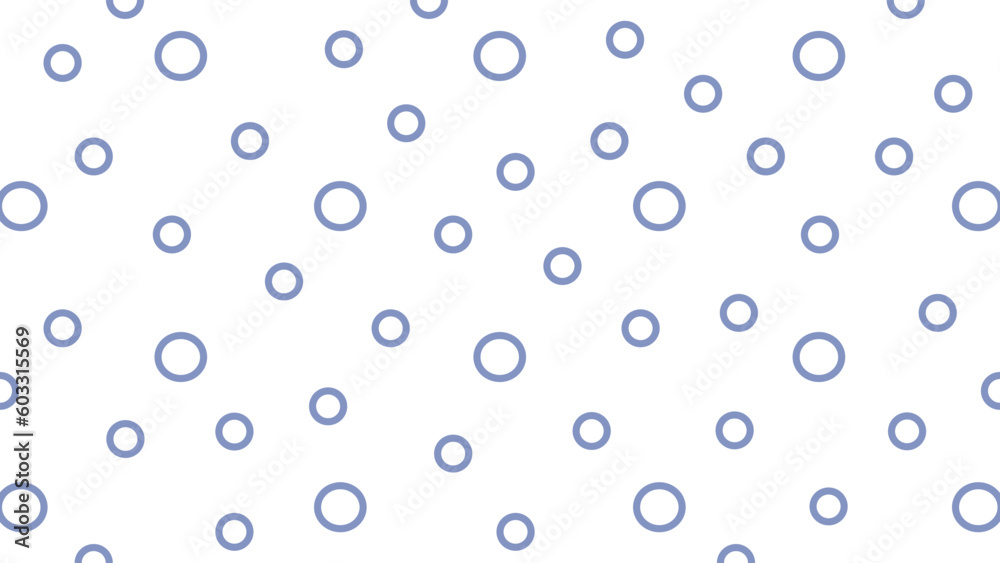 White background with dark blue circles