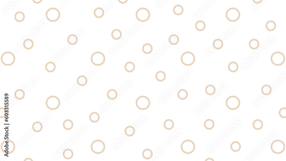 White background with beige circles