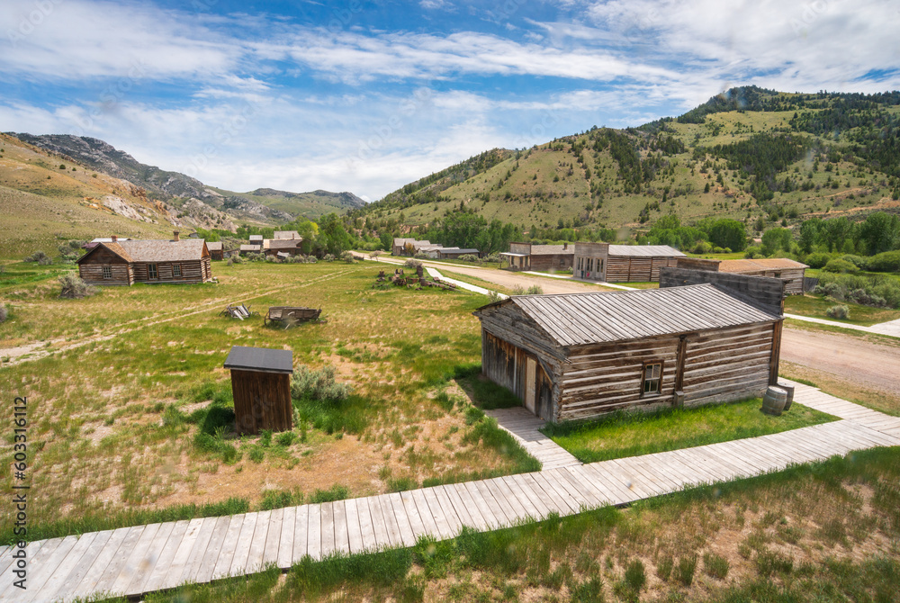 Main Street at Bannack State Park ghost town in Beaverhead County, Montana Main Street at Bannack State Park ghost town in Beaverhead County, Montana