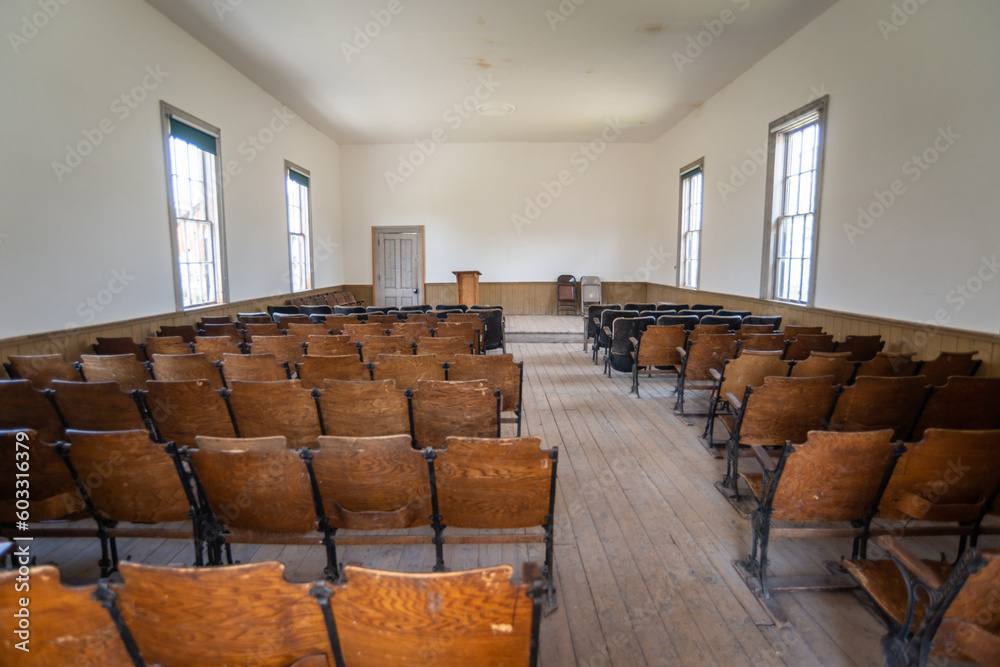 The Church at Bannack State Park Ghost Town