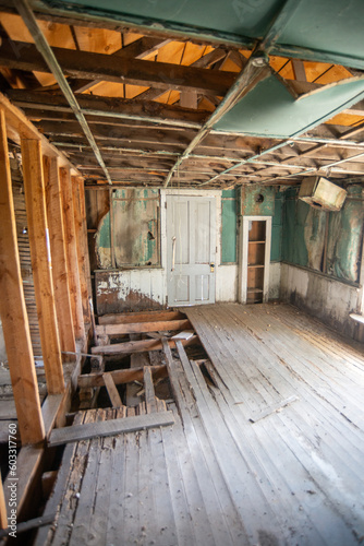 Inside a House at Bannack State Park Ghost Town