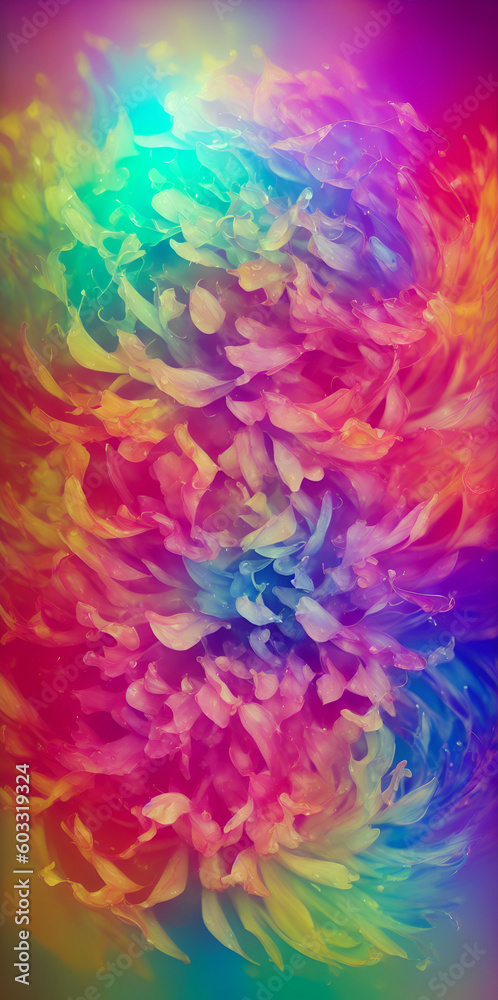 Magic flowers background. AI generated illustration Magic flowers background. AI generated illustration