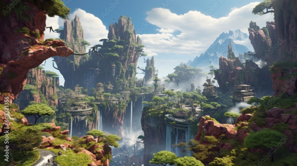 Fototapeta premium Game Environment Art