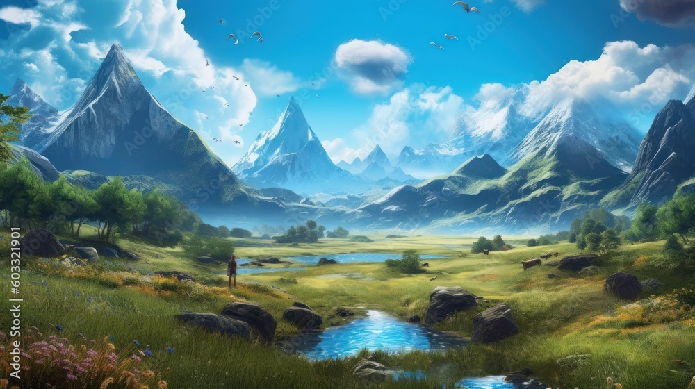 Fototapeta premium Game Environment Art