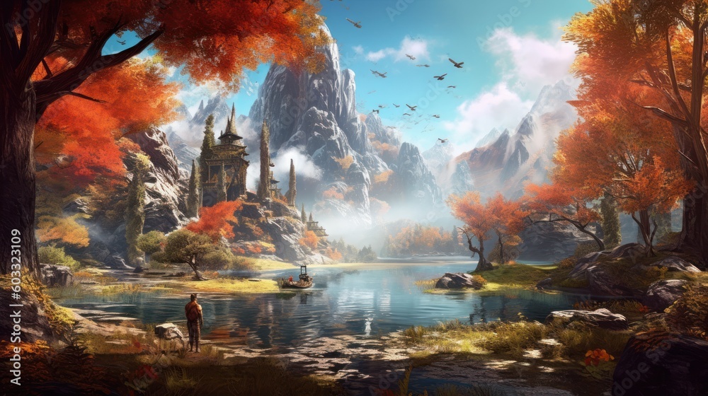 Fototapeta premium Game Environment Art
