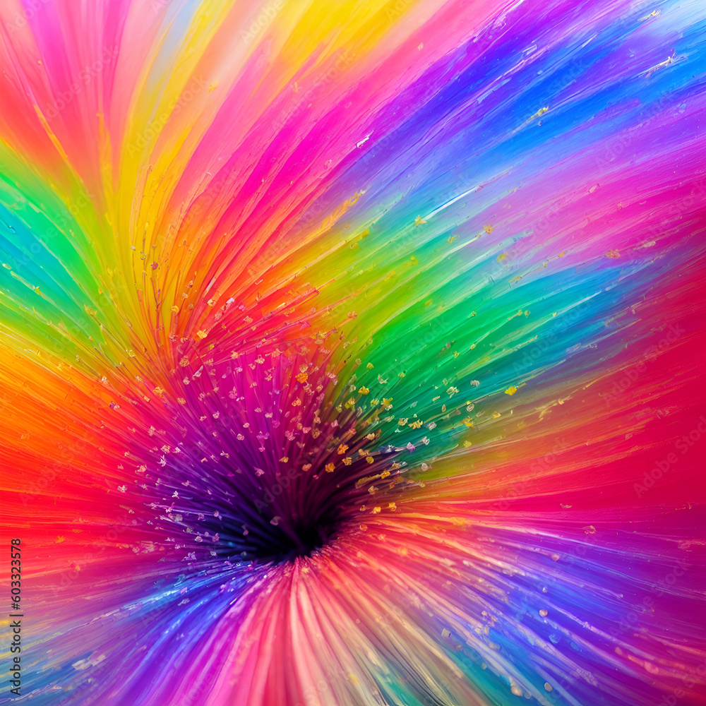 Obraz premium Magic flowers background. AI generated illustration