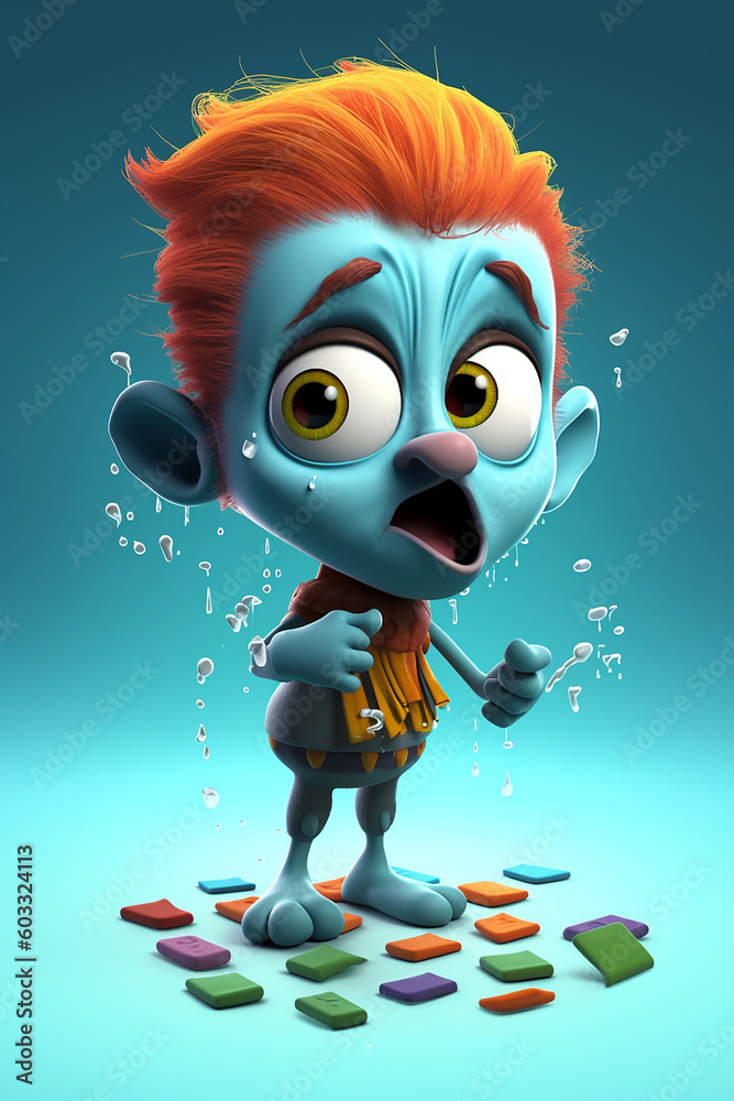Funny comic cartoon character. Generative Ai Funny comic cartoon character. Generative Ai