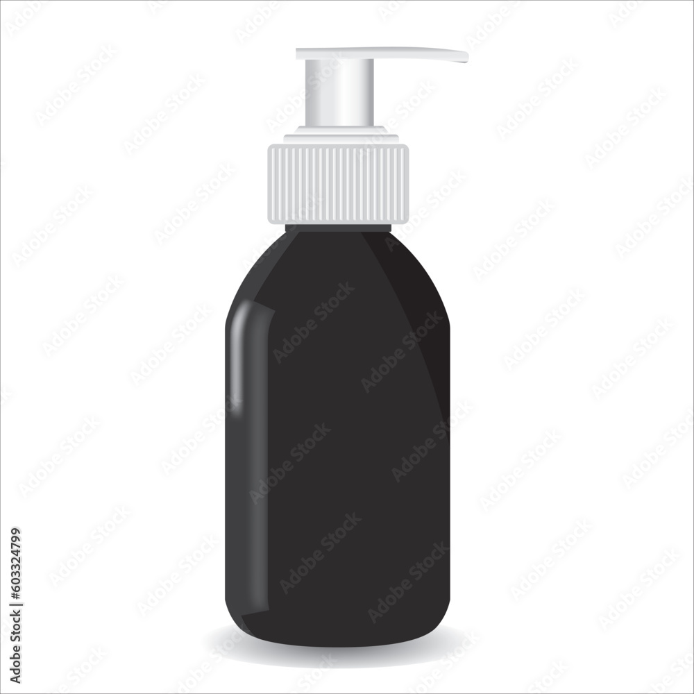 Plastic, glass jar with dispenser icon, vector, illustration, symbol Plastic, glass jar with dispenser icon, vector, illustration, symbol