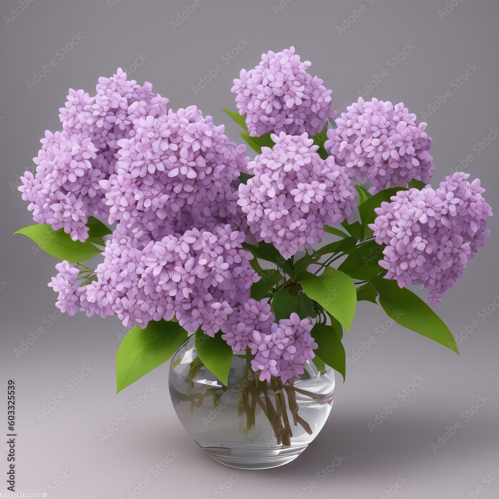 bouquet of lilac in a vase, blooming lilac bouquet of lilac in a vase, blooming lilac