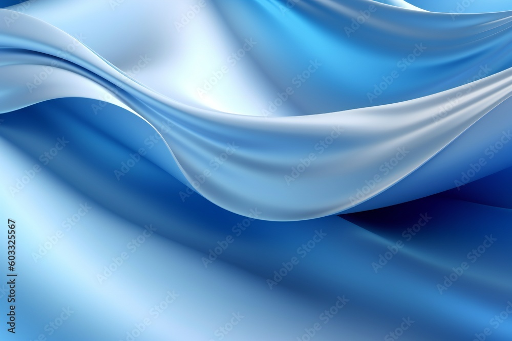 Fototapeta premium Clean Elegant Modern Business Presentation Background with Wave Flow Element Generative AI 