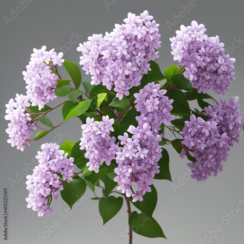 bouquet of lilac in a vase, blooming lilac