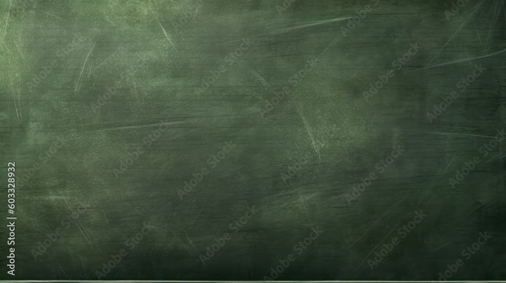 Green chalkboard background. Generative AI Green chalkboard background. Generative AI