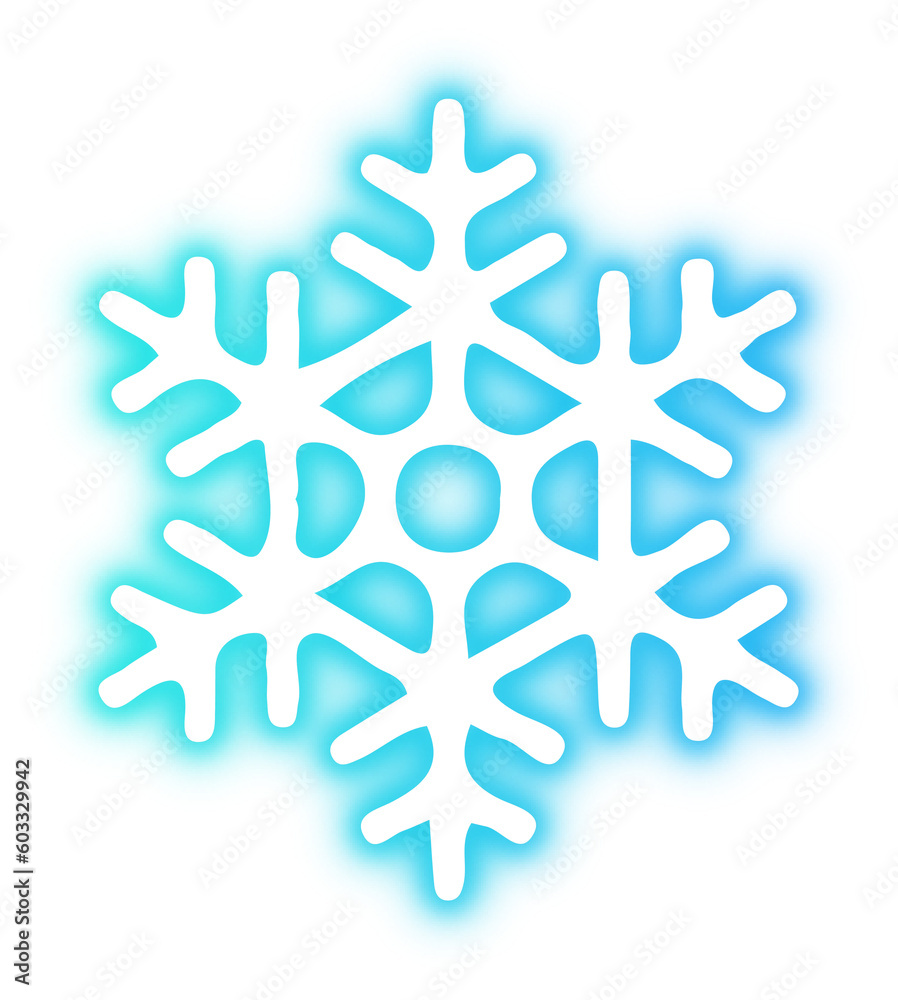 Collection of snowflake neon Collection of snowflake neon