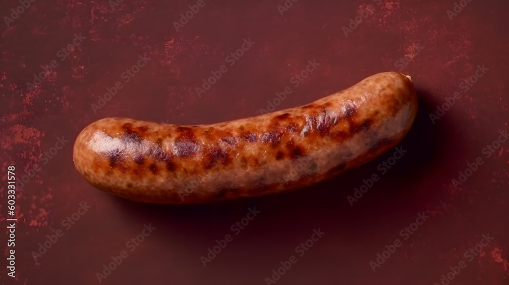 Sausages with many ingredients. Generative AI Sausages with many ingredients. Generative AI