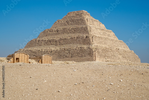 The great pyramid of Pyramid of Djoser in Saqqara