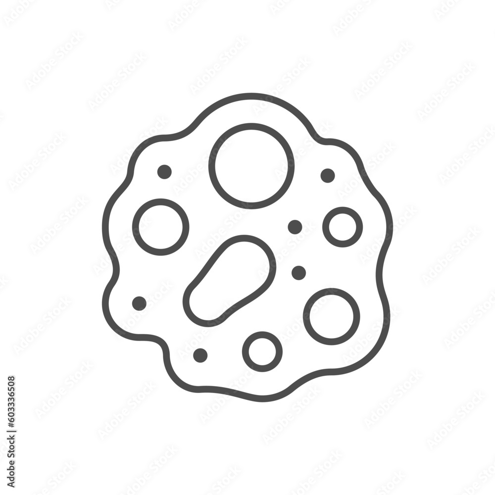 Herpes zoster line outline icon Herpes zoster line outline icon