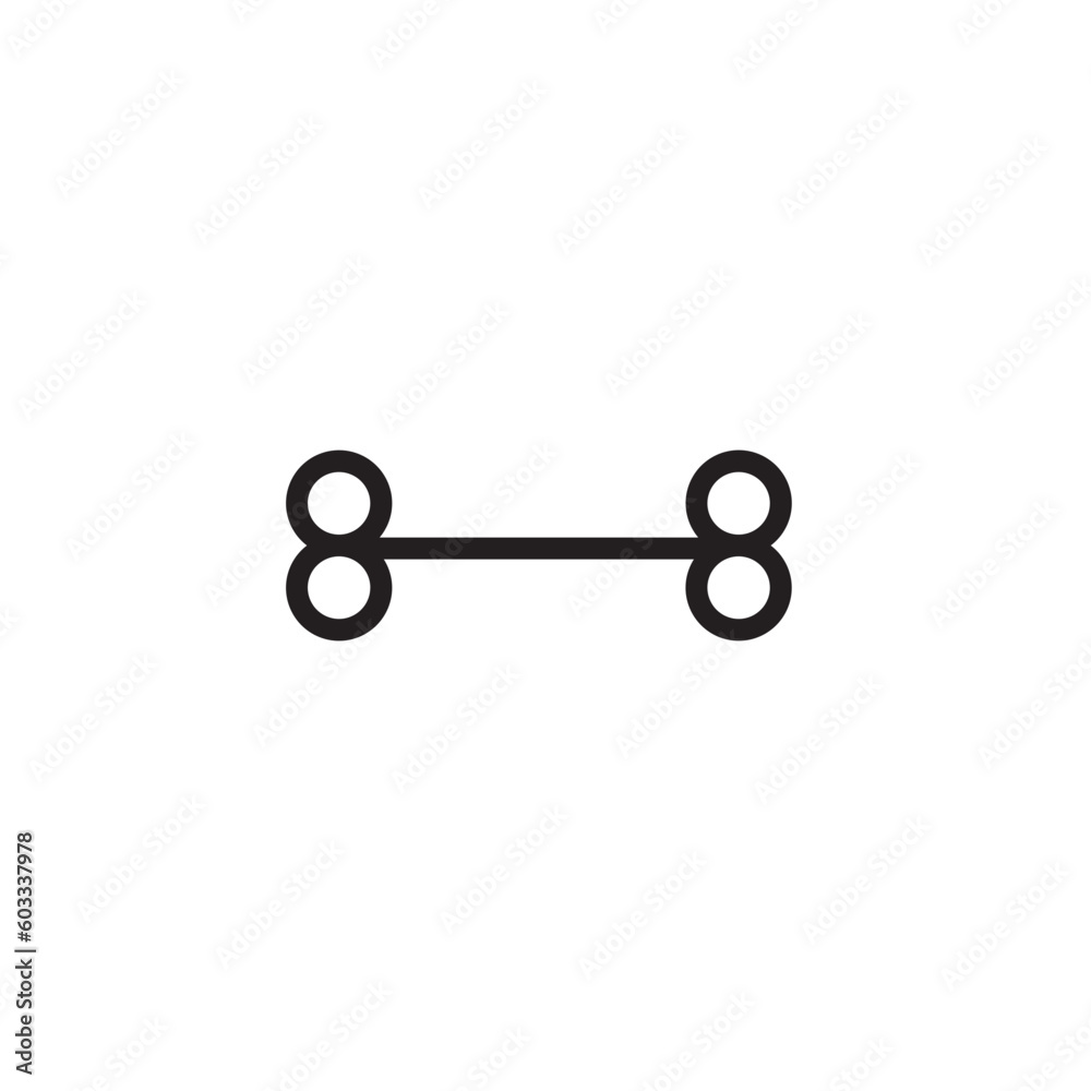Dog Bone Pet Outline Icon Dog Bone Pet Outline Icon
