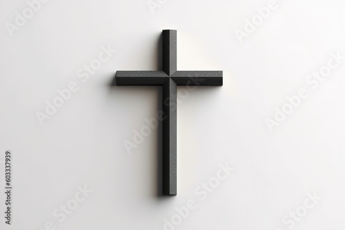 minimalist cross design on simple background 