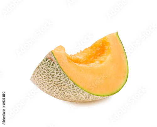 watermelon, cantaloupe, isolated on a white background