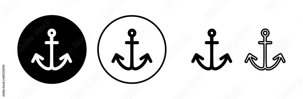 Anchor icon vector. Anchor sign. marine symbol Anchor icon vector. Anchor sign. marine symbol