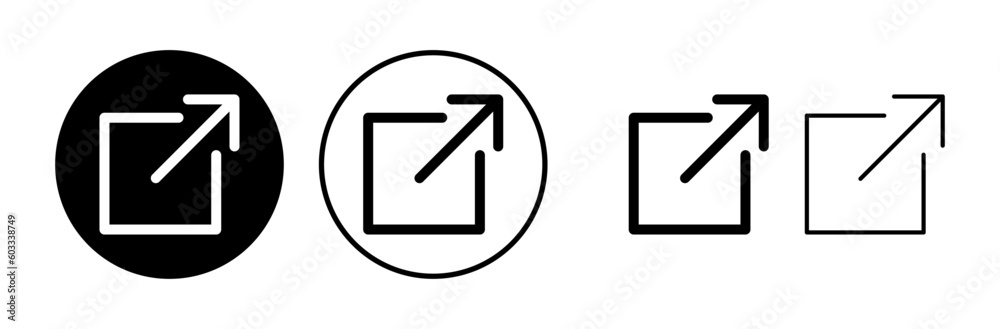 External link icon vector. hyperlink chain symbol. download, share, External link icon vector. hyperlink chain symbol. download, share,