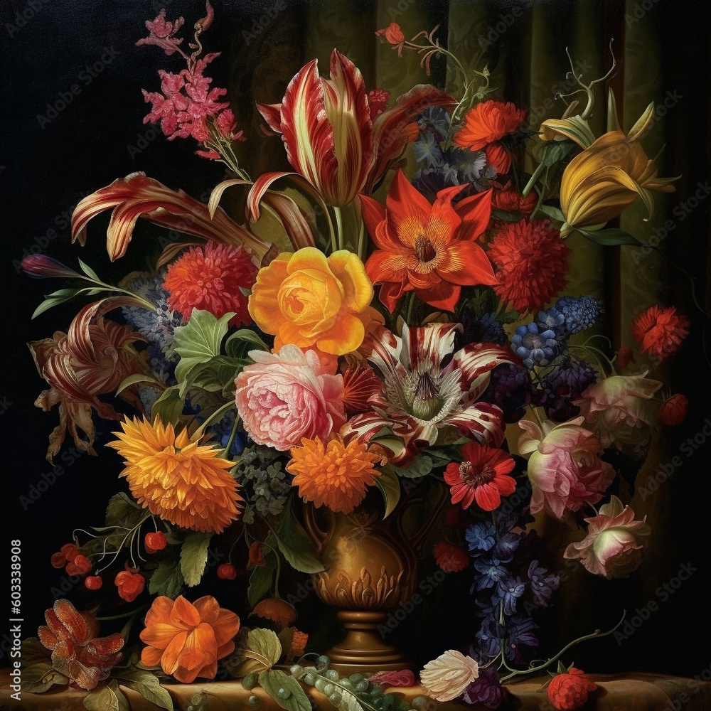 AI generated Flower bouquet AI generated Flower bouquet